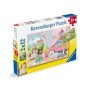 Puzzle printese si unicorn 2x12 piese
